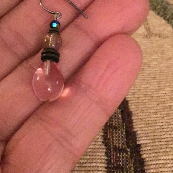 Vintage Glass vintage Bundle single pierced earrings stones beads (3) - Picture 4 of 6